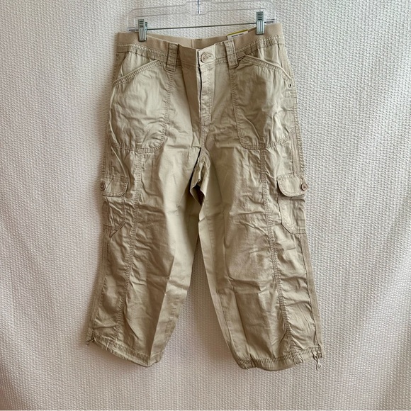 Style & Co Women’s Tan Capri Relaxed Fit Pants Size: 14 NWT - Picture 1 of 10